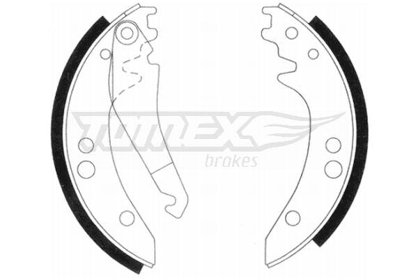 Sada brzdových čelistí TOMEX Brakes